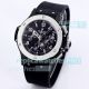 Swiss 4100 Replica Hublot Big Bang Black Chronograph Silver Bezel Watch 44mm (2)_th.jpg